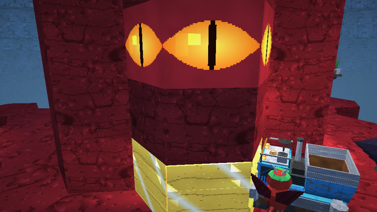 The devil Lou Cypher towering over a drill pod